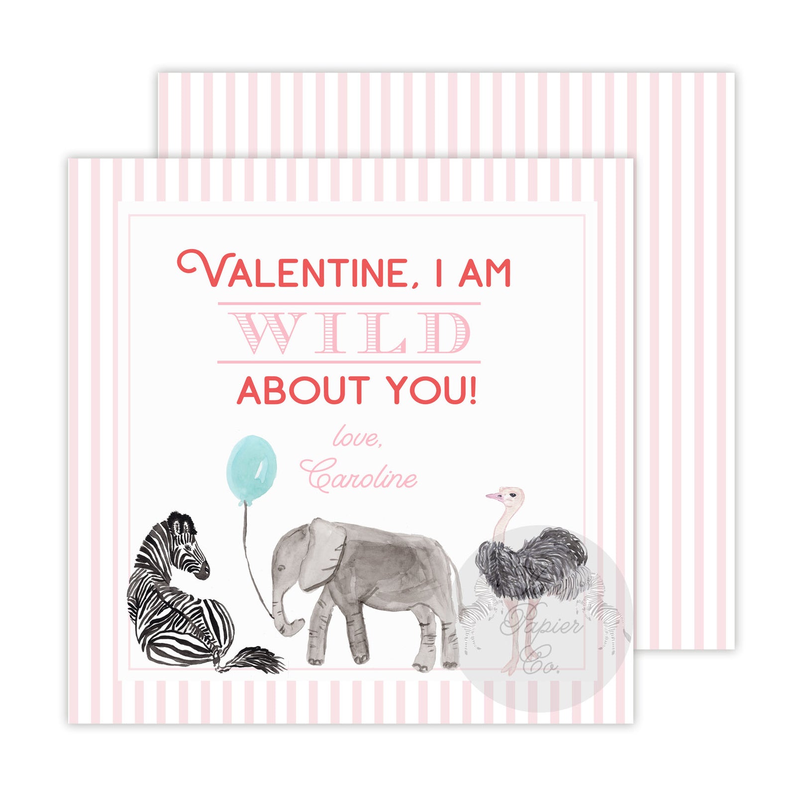 Wild About You Valentine Cards