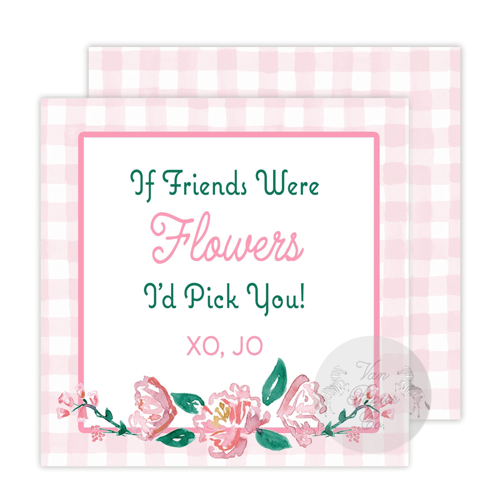 Watercolor Flower Valentine Tags