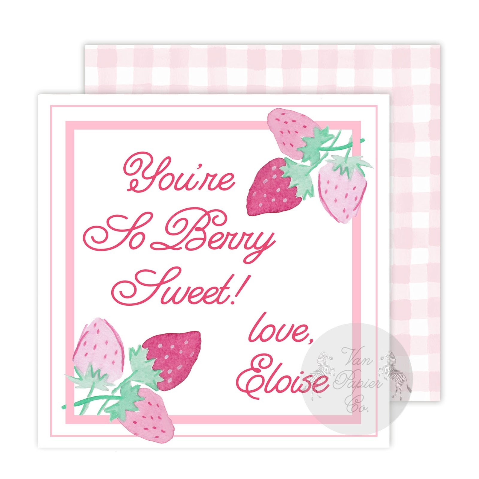 So Berry Sweet Valentine Tags