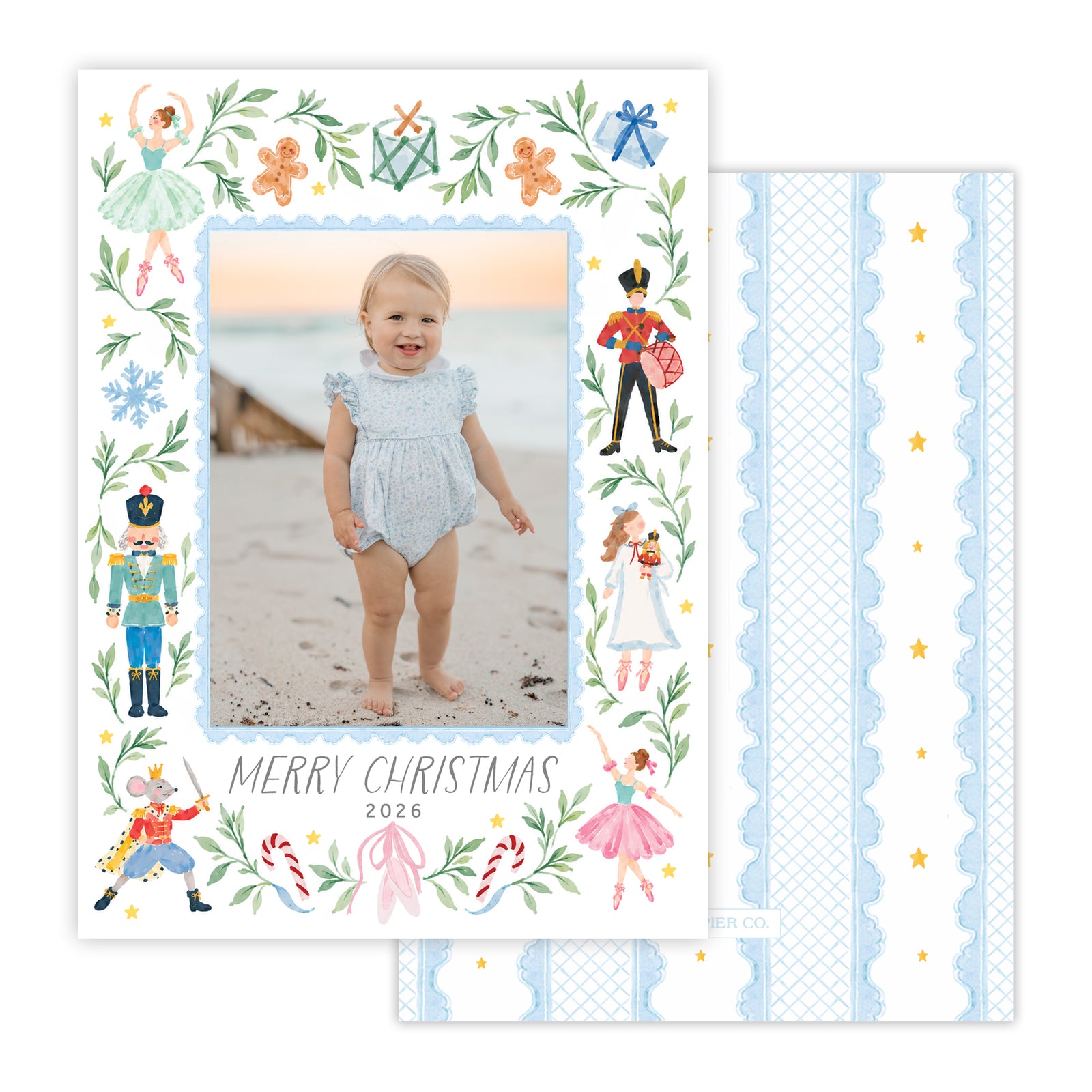 Whimiscal Nutcracker Christmas Card
