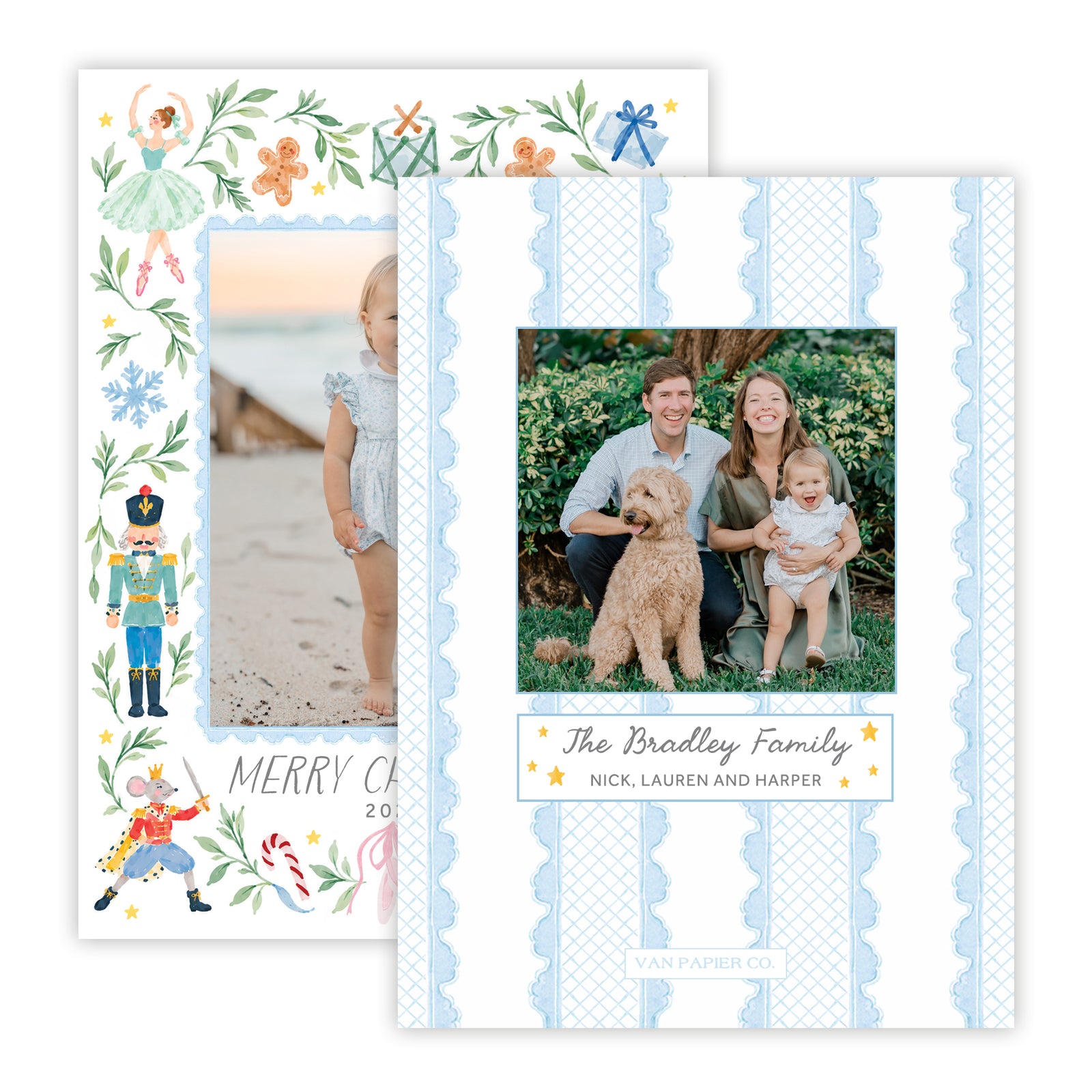 Whimiscal Nutcracker Christmas Card
