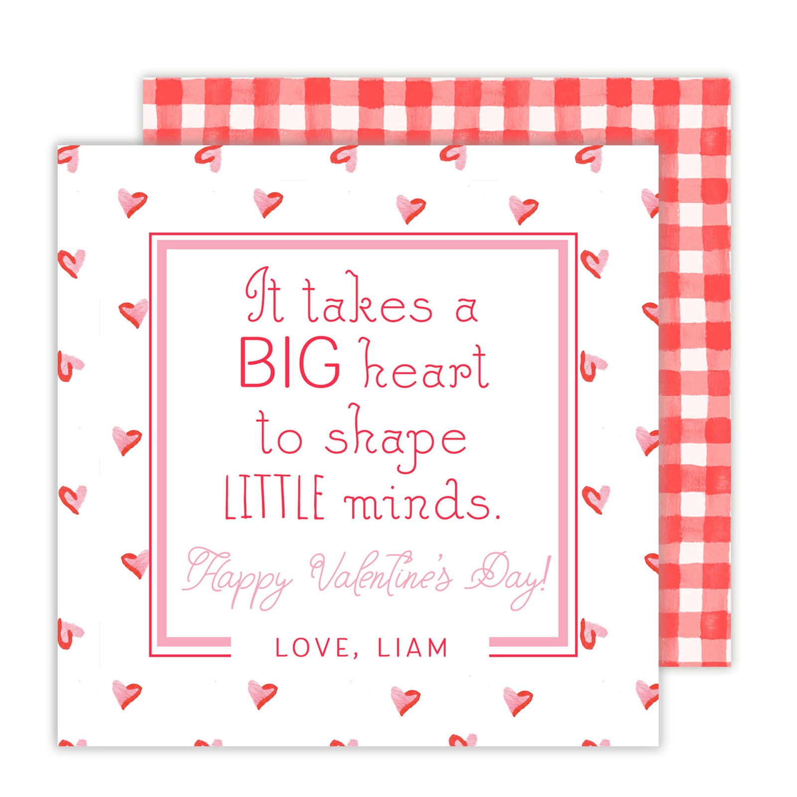 Big Heart, Little Minds Teacher Valentine