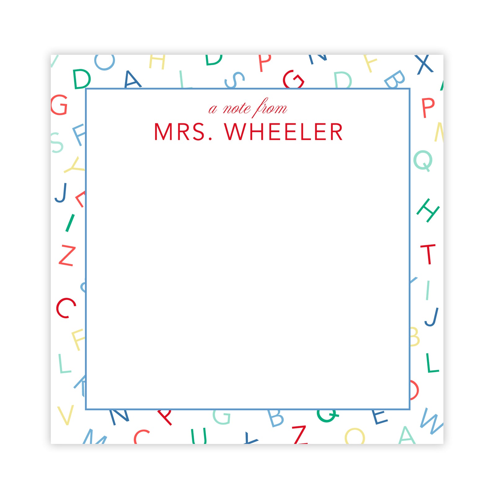 Alphabet Teacher Notepad