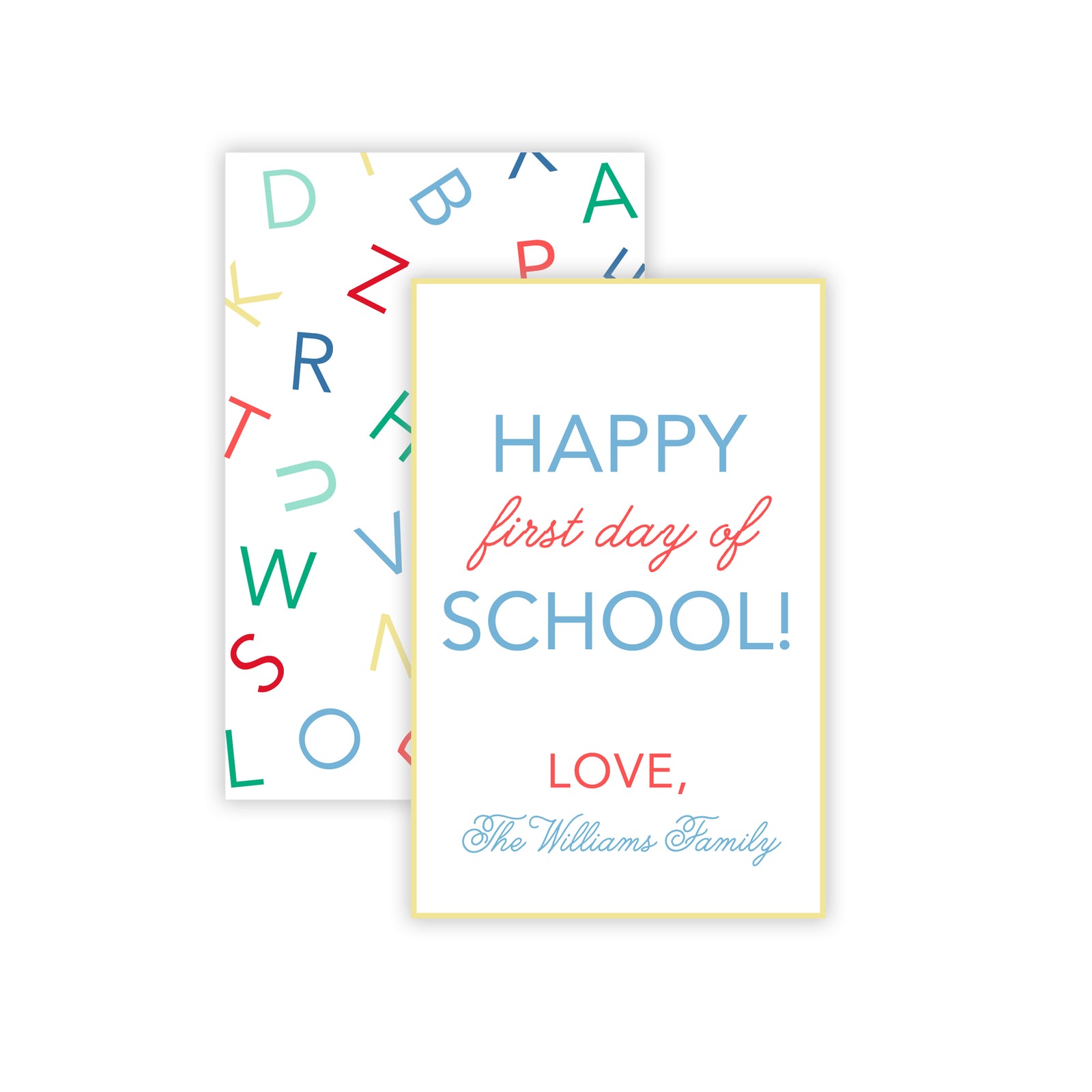 Happy First Day of School Tags