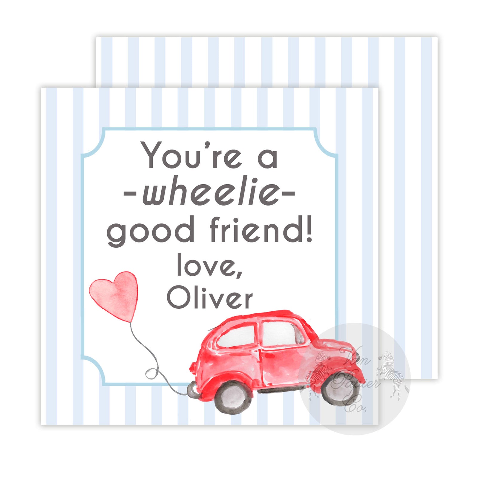 Wheelie Good Friend Tags