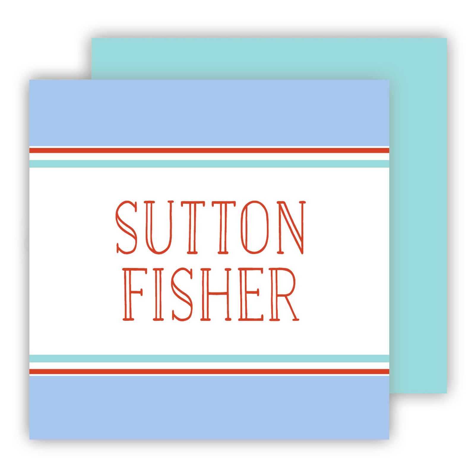 Boys Wide Stripe Calling Cards