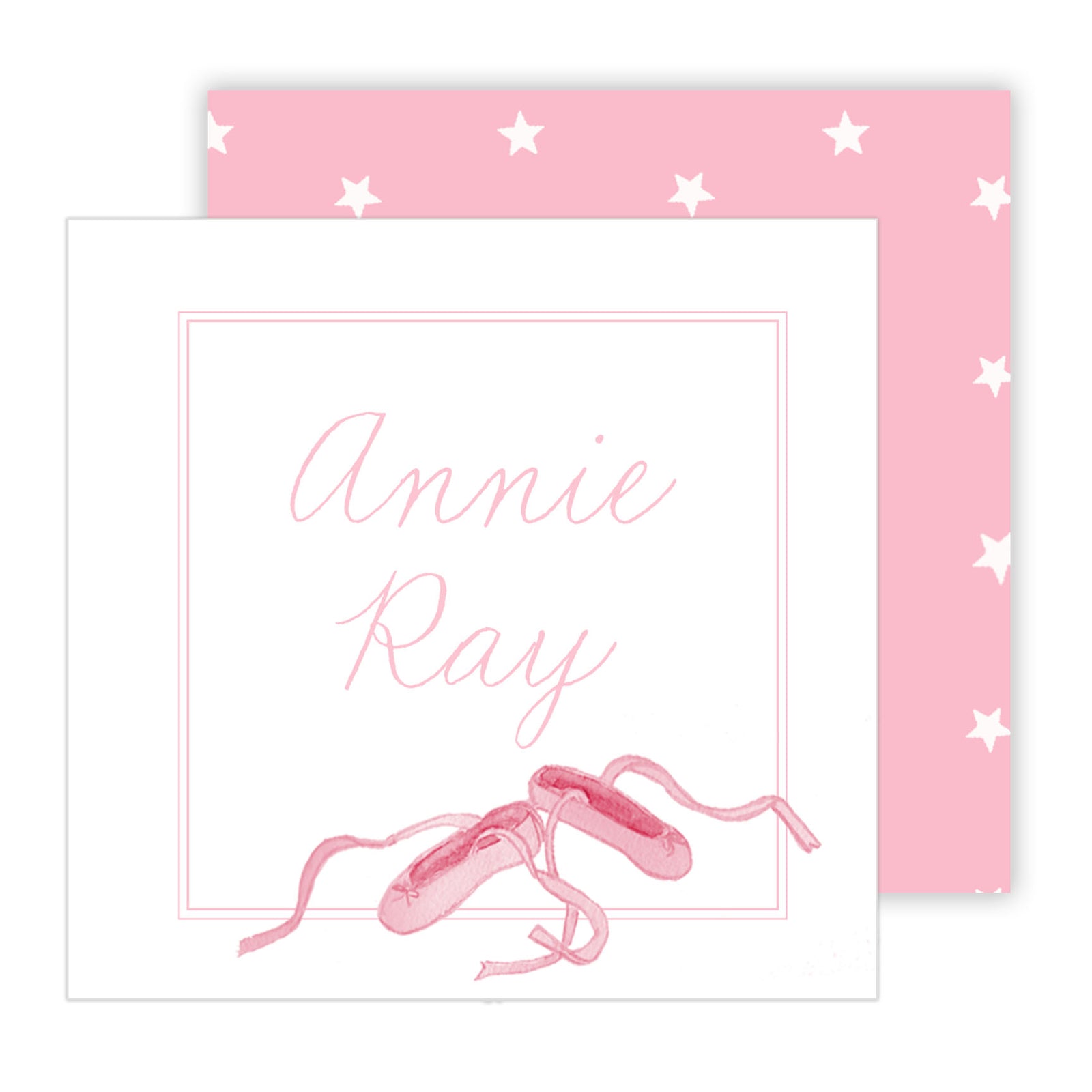 Watercolor Ballet Calling Card