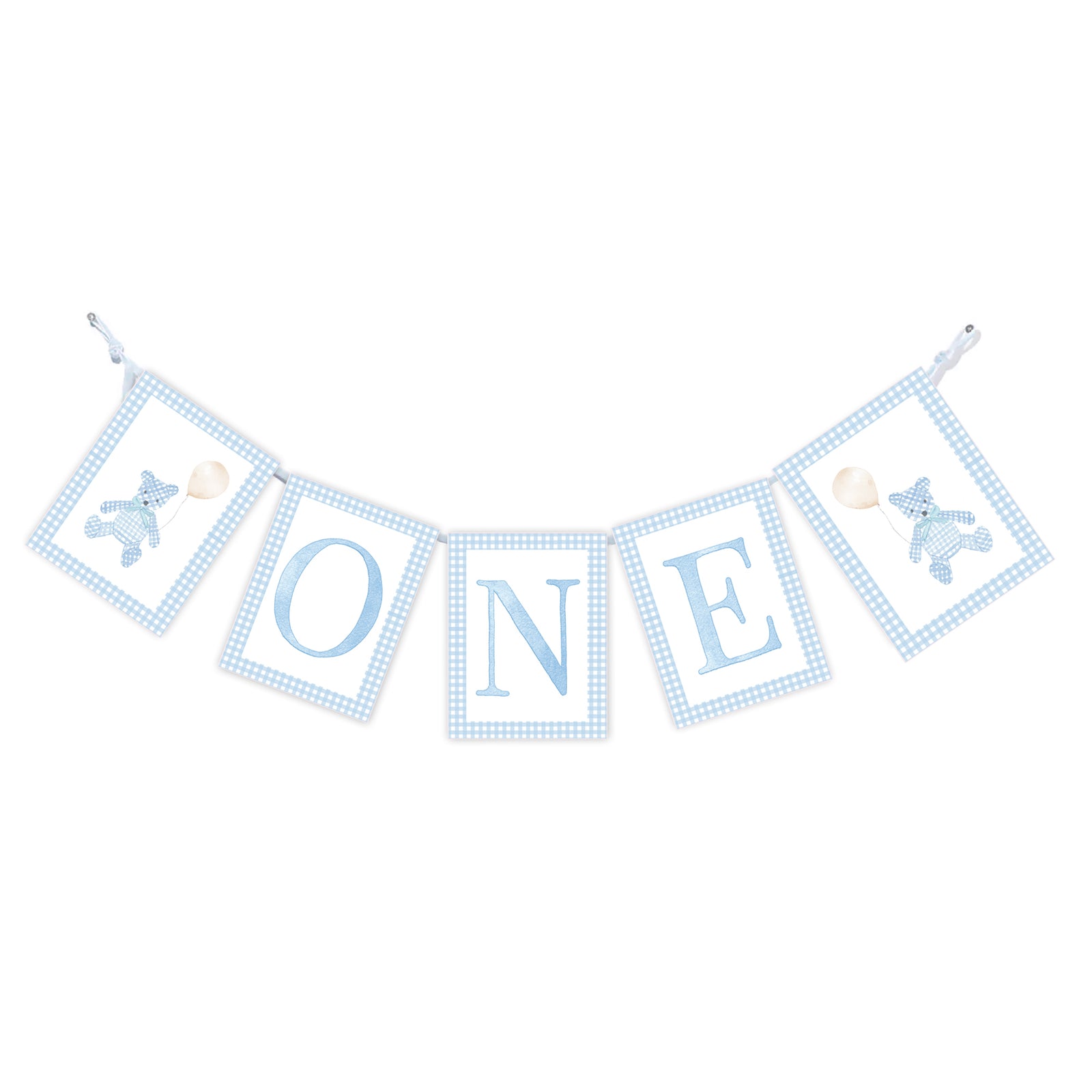 "ONE" Beary 1st Birthday High Chair Banner