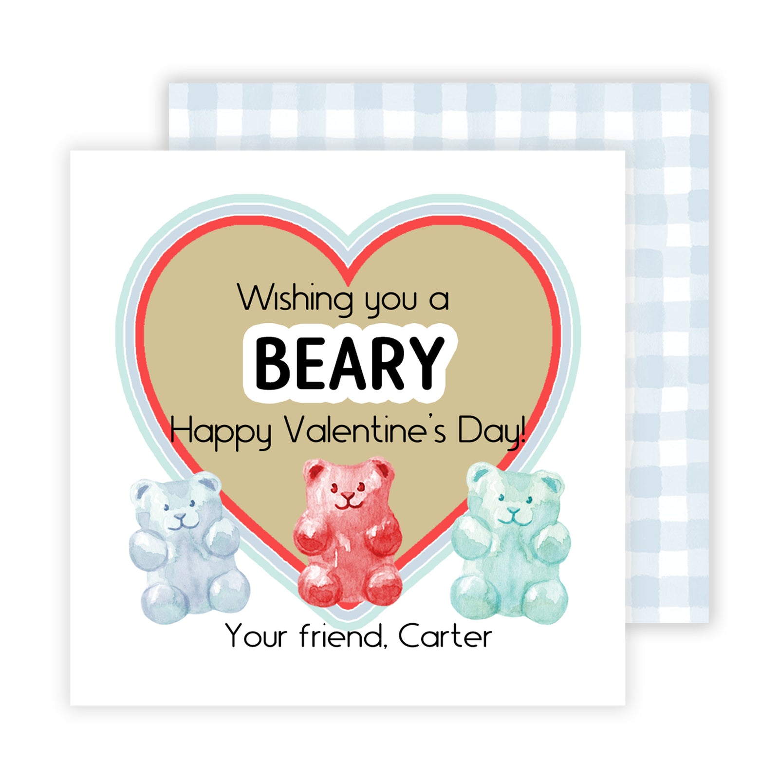 Gummy Bear Valentines
