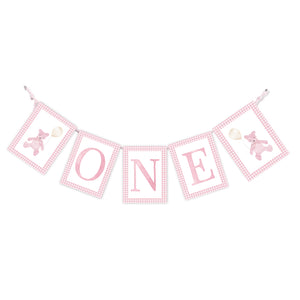 "ONE" Beary 1st Birthday High Chair Banner