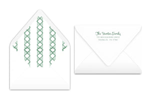 Wicker Frame Christmas Card