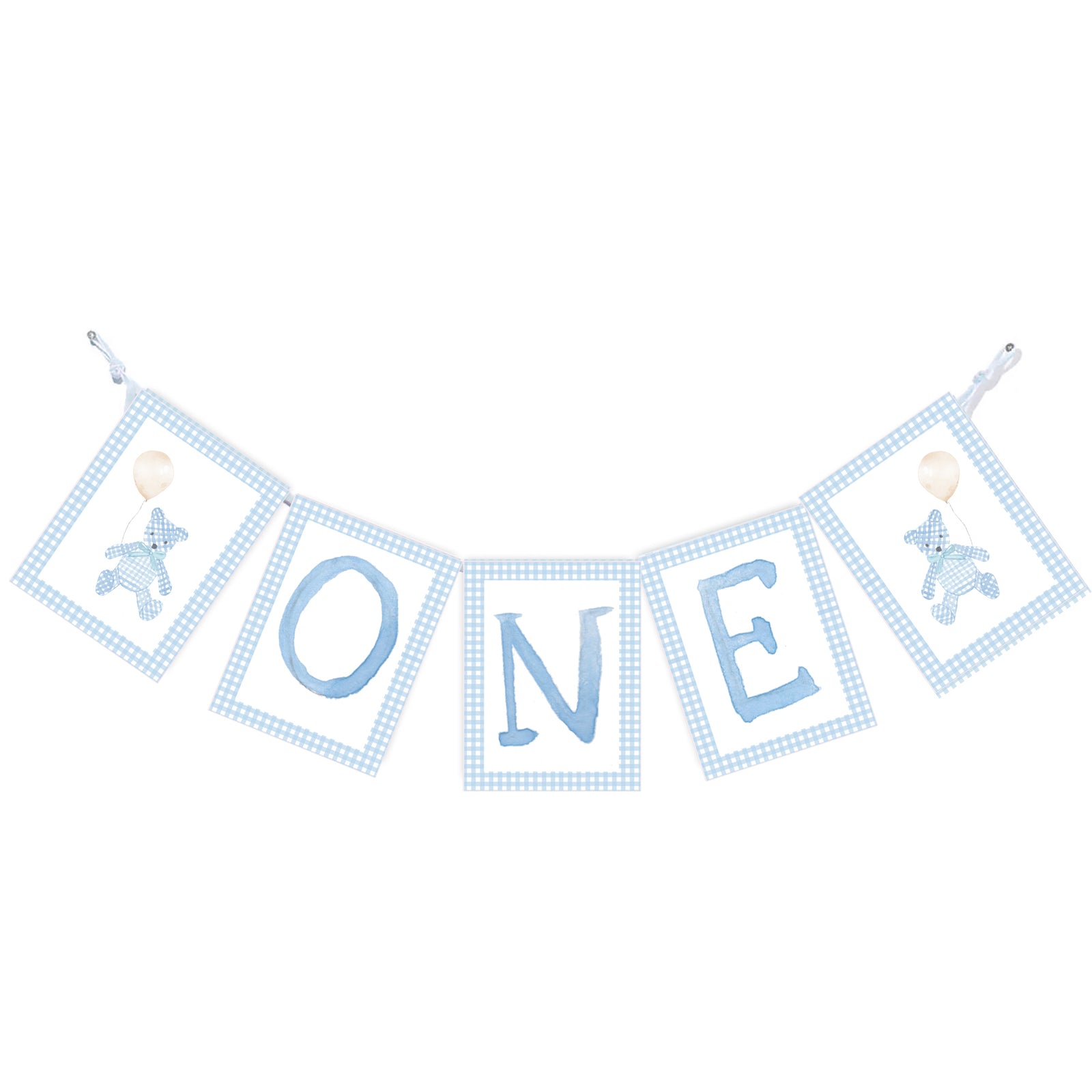 "ONE" Beary 1st Birthday High Chair Banner