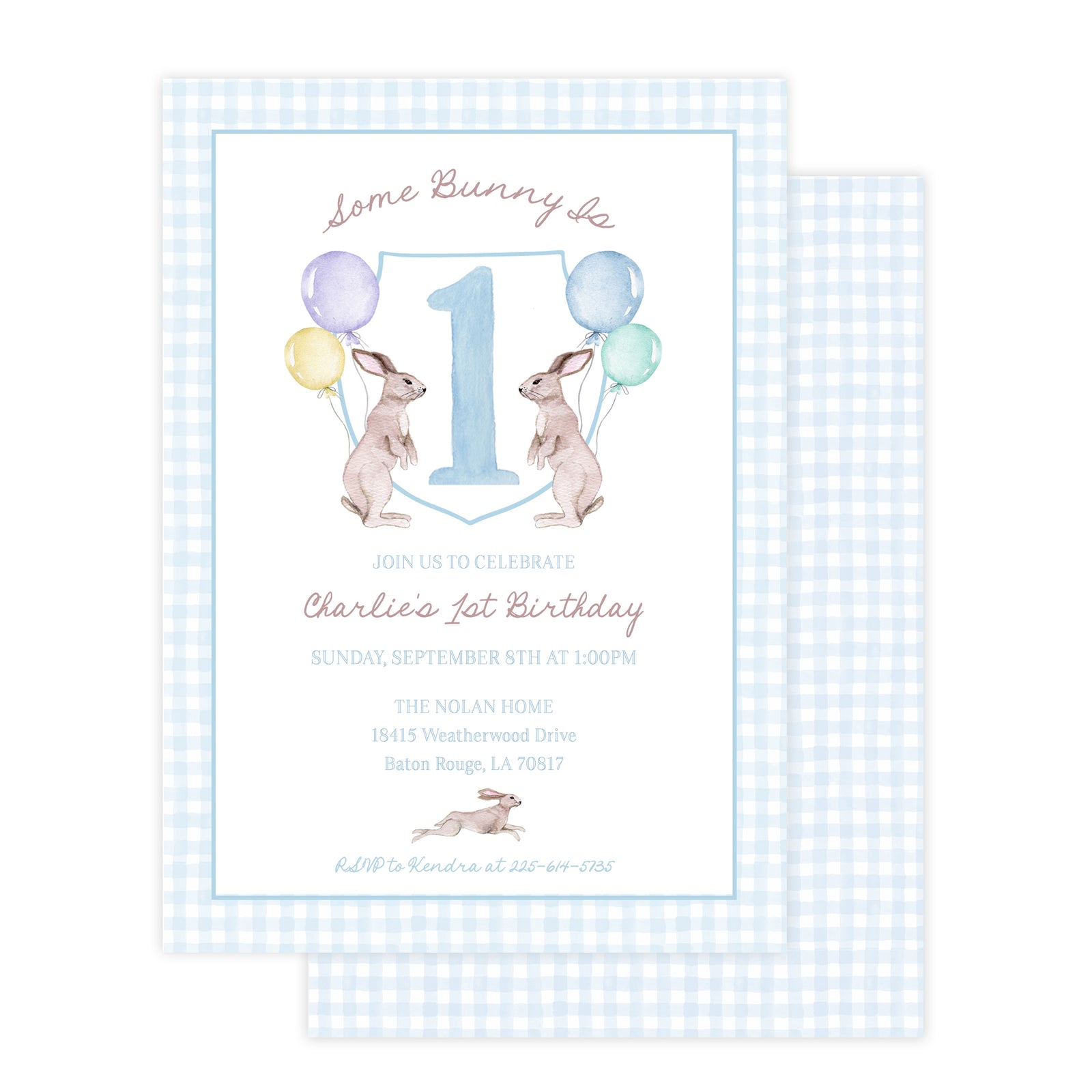 Some Bunny is 1 Birthday Invitation
