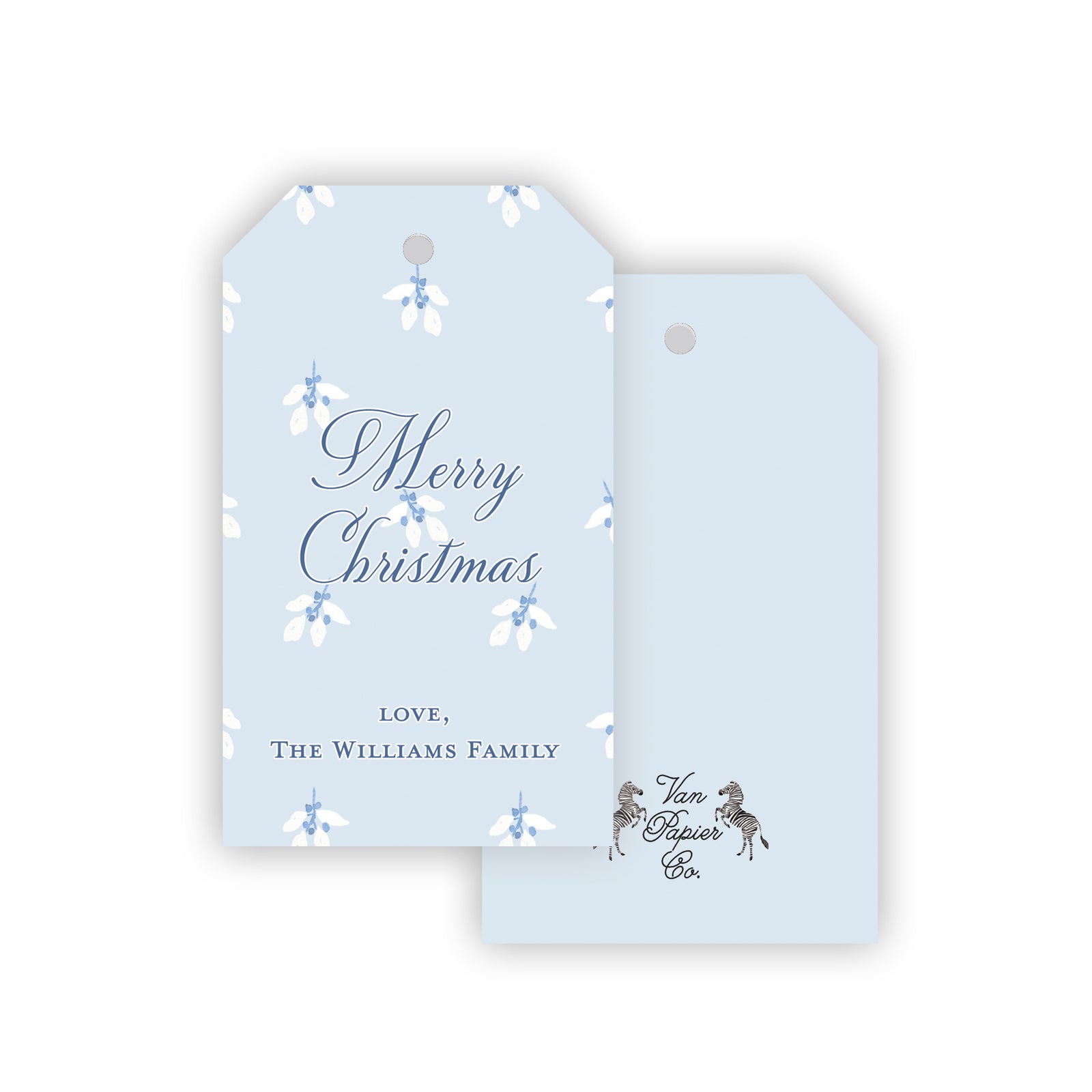 Merry Christmas Garland Gift Tags