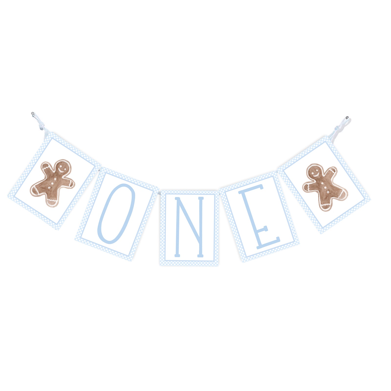 Gingerbread First Birthday Banner