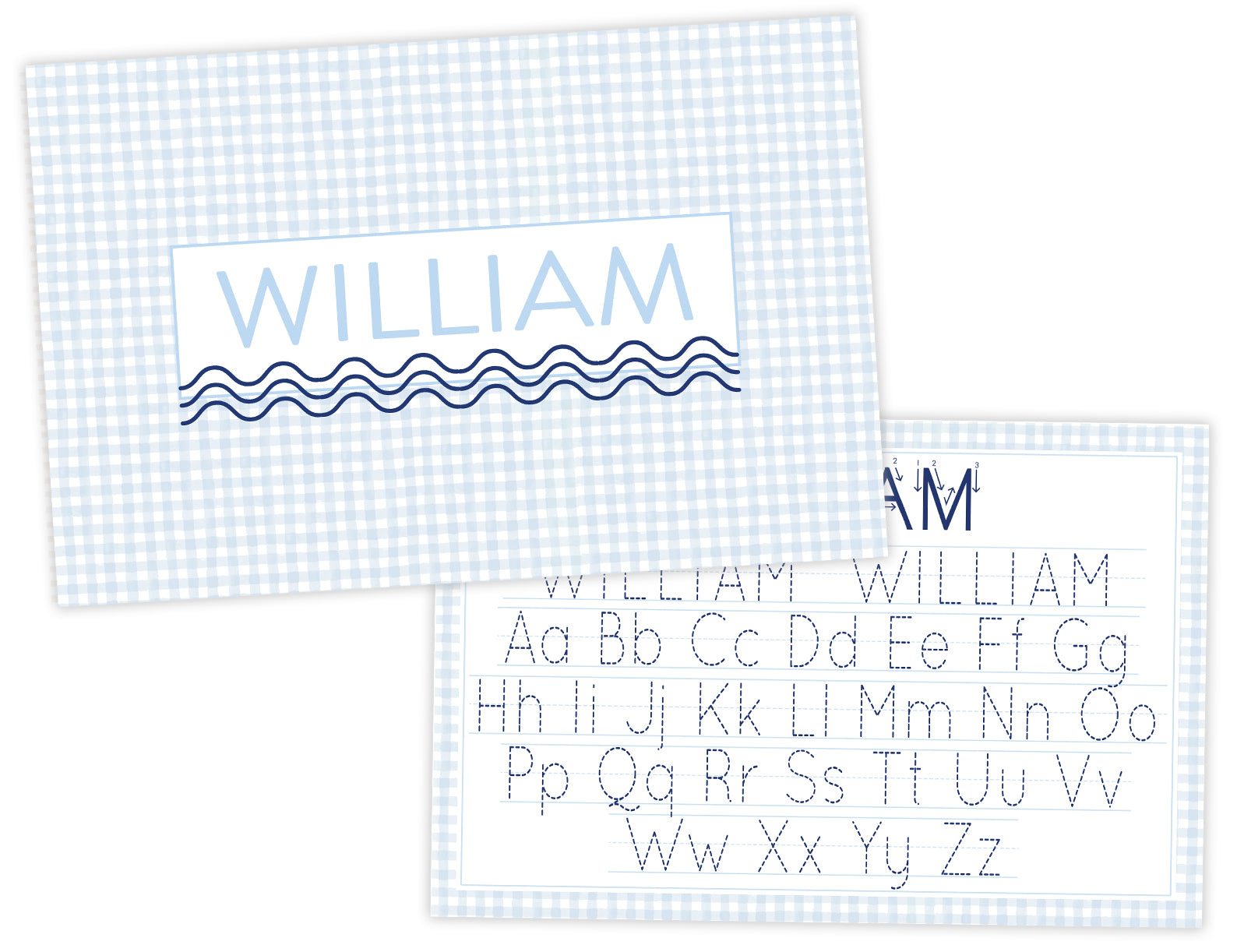 Boys Summer Name Tracing Placemat