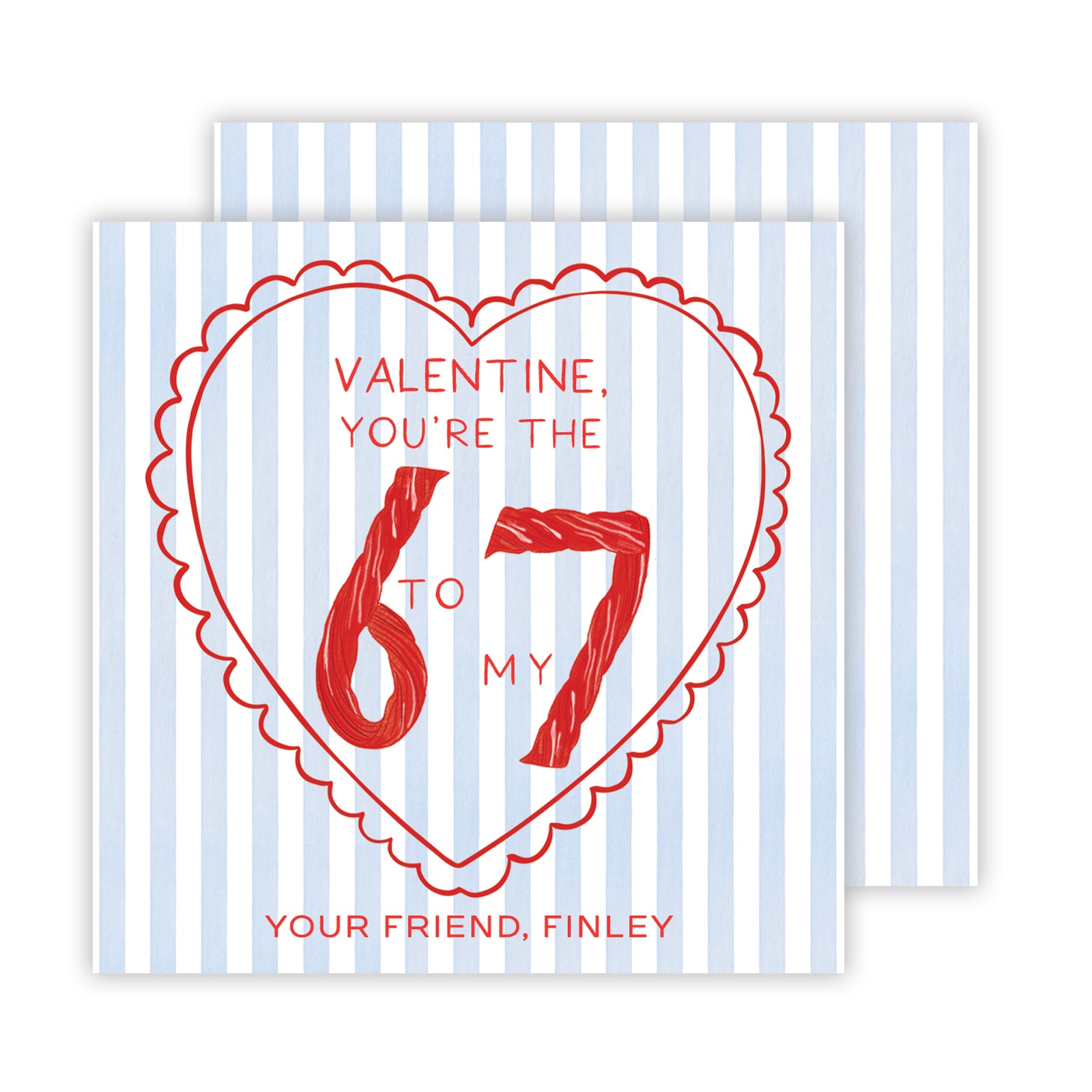 67 Licorice Valentine Tags