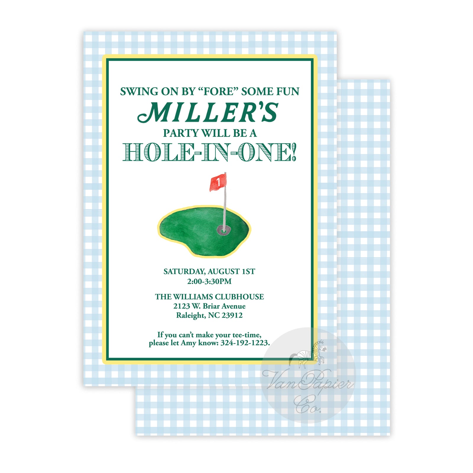 Hole-in-One Birthday Invitation