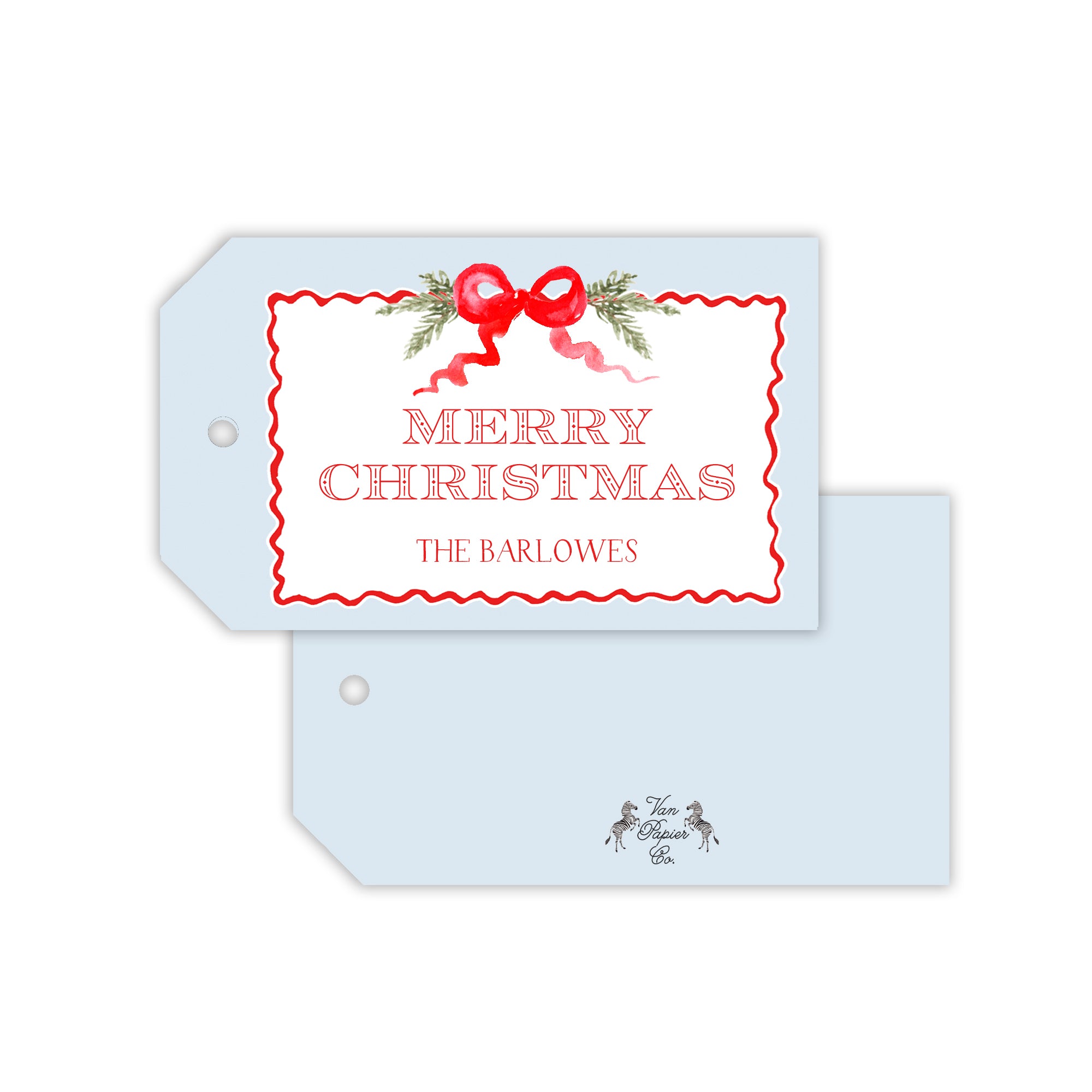 Ribbons and Bows Holiday Gift Tags