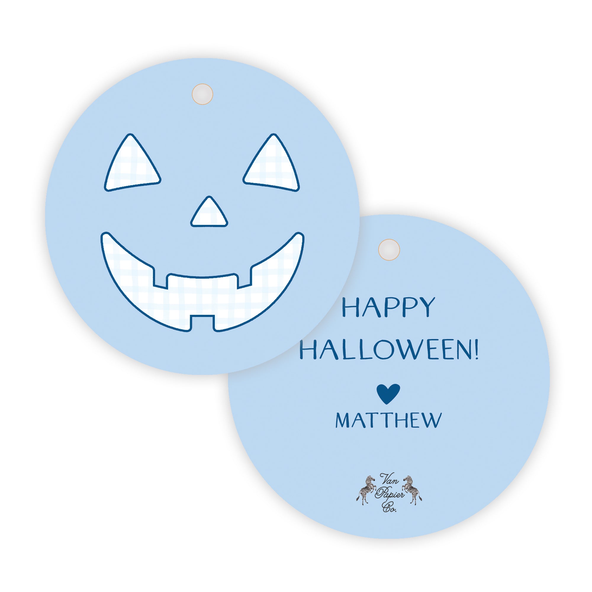 Jack-O-Lantern Halloween Tag