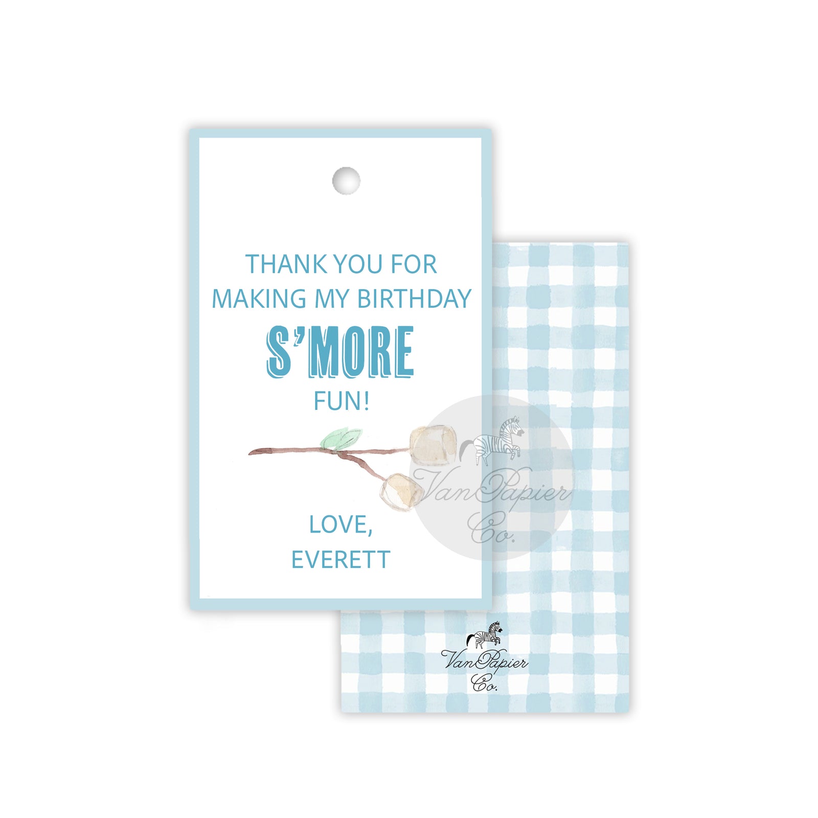S'More Fun Party Favor Tags