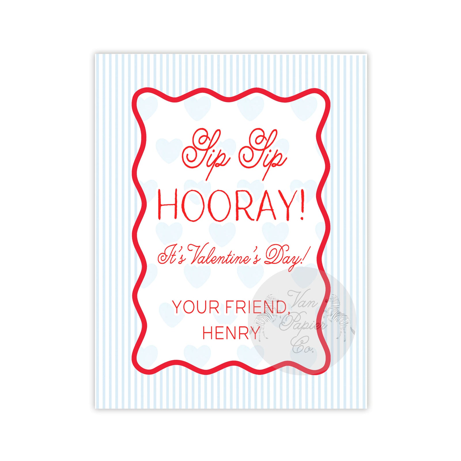 Sip Sip Hooray Valentine