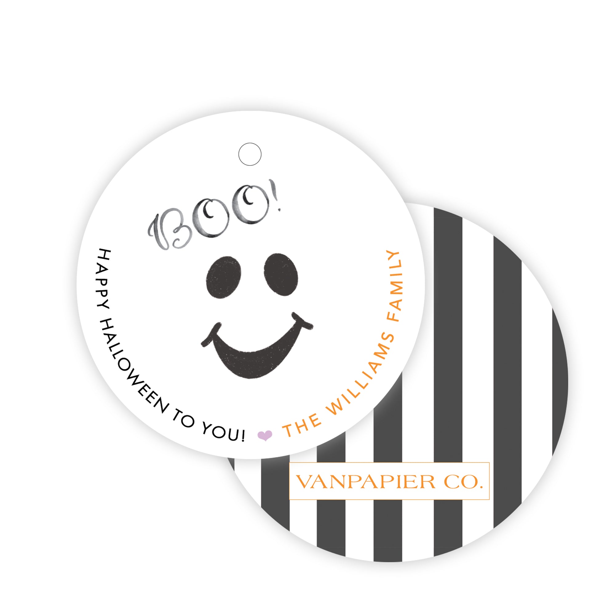 Boo Round Halloween Tag