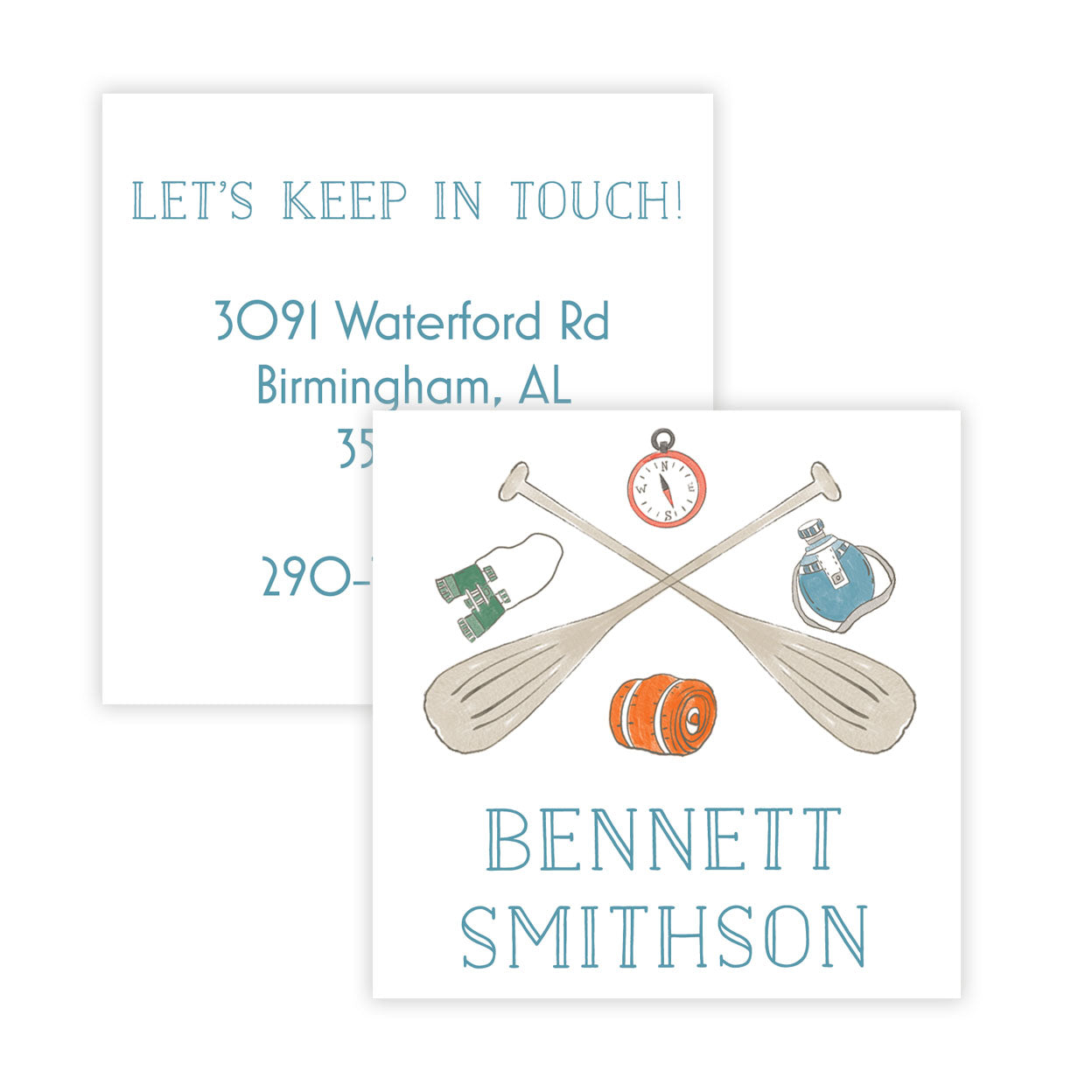 Boys Camp Calling Card