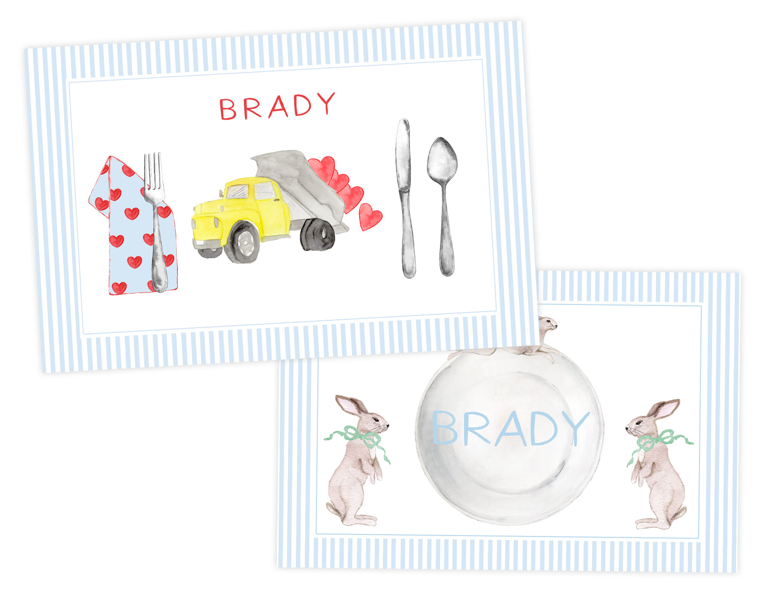 Valentine/ Easter Placemat Blue