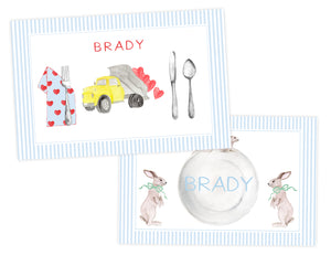 Valentine/ Easter Placemat Blue