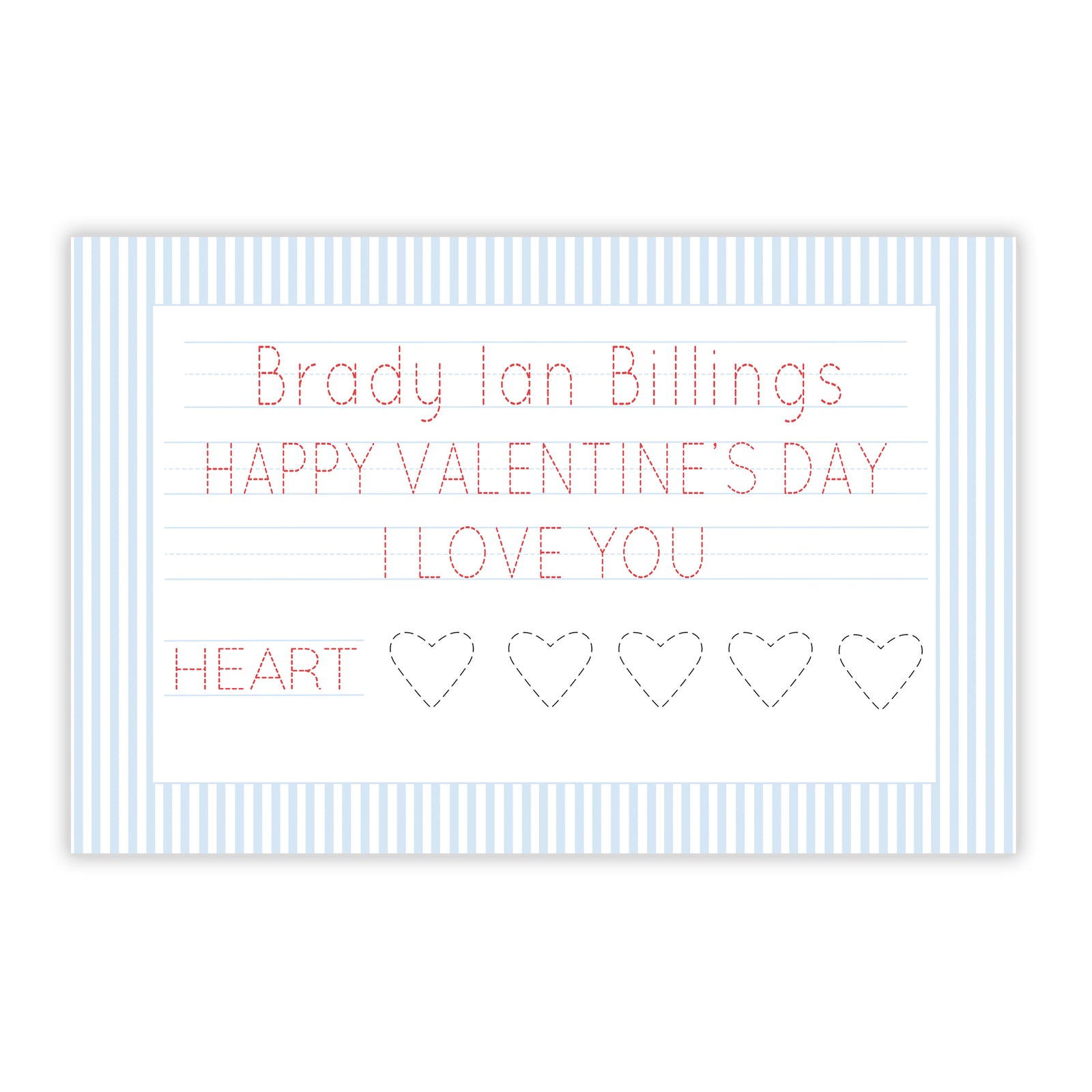 Valentine Placemat Blue