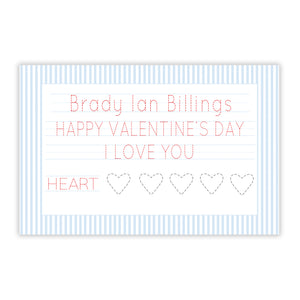 Valentine Placemat Blue