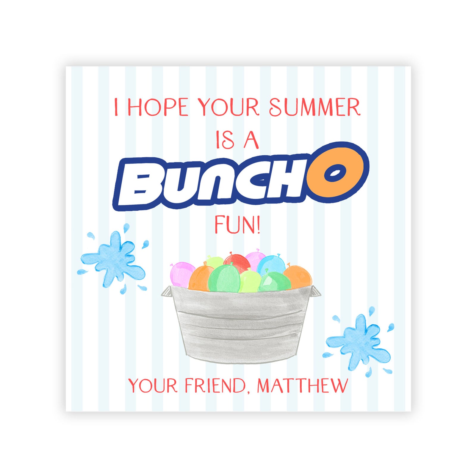 Water Balloons Summer Tag