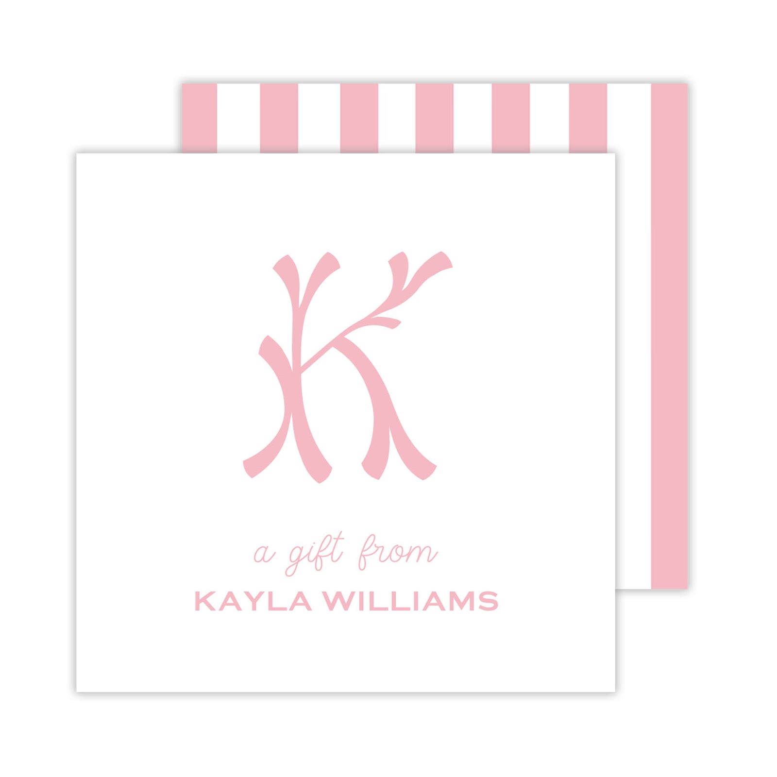 Bamboo Initial Enclosure Cards