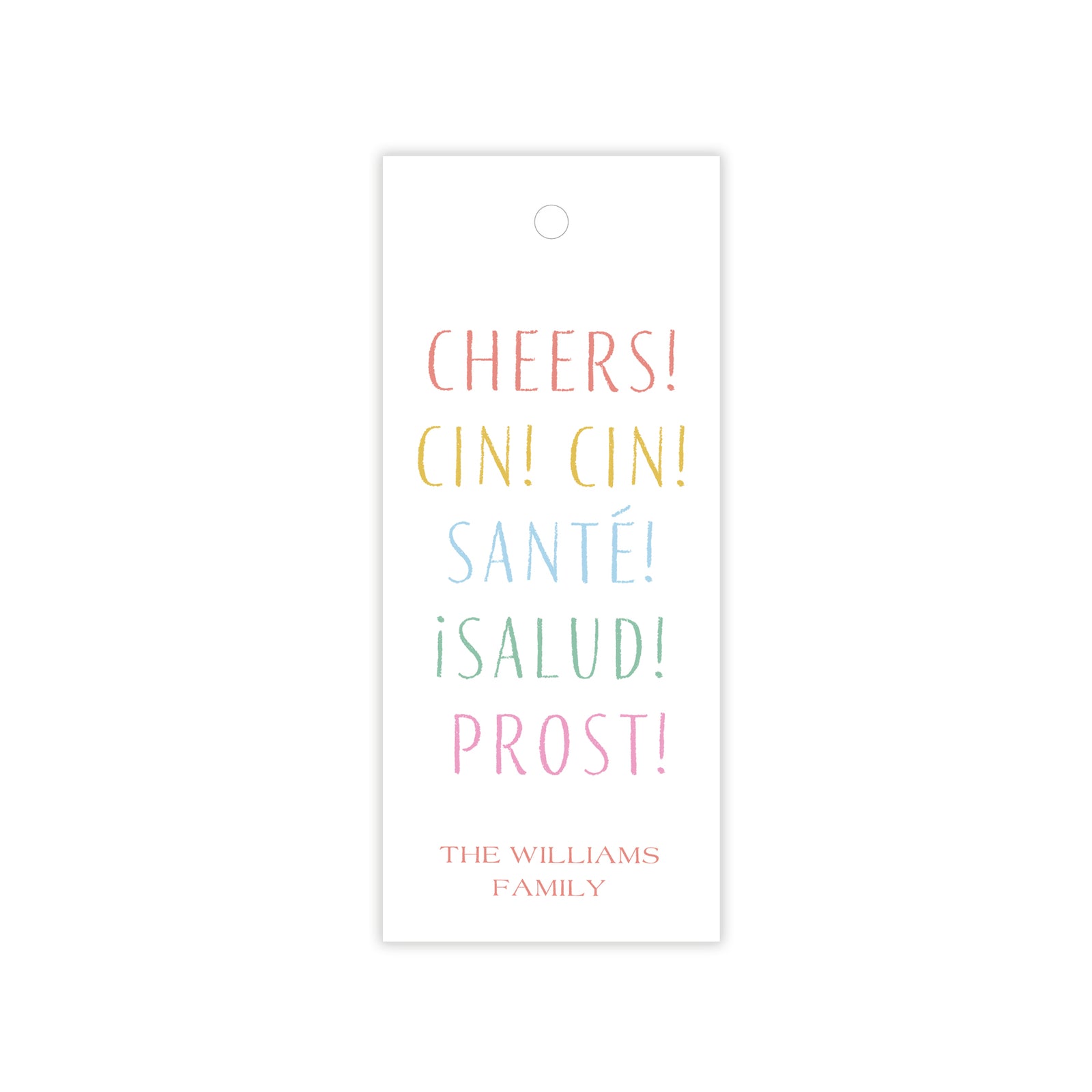 Many Ways to Say Cheers Gift Tags