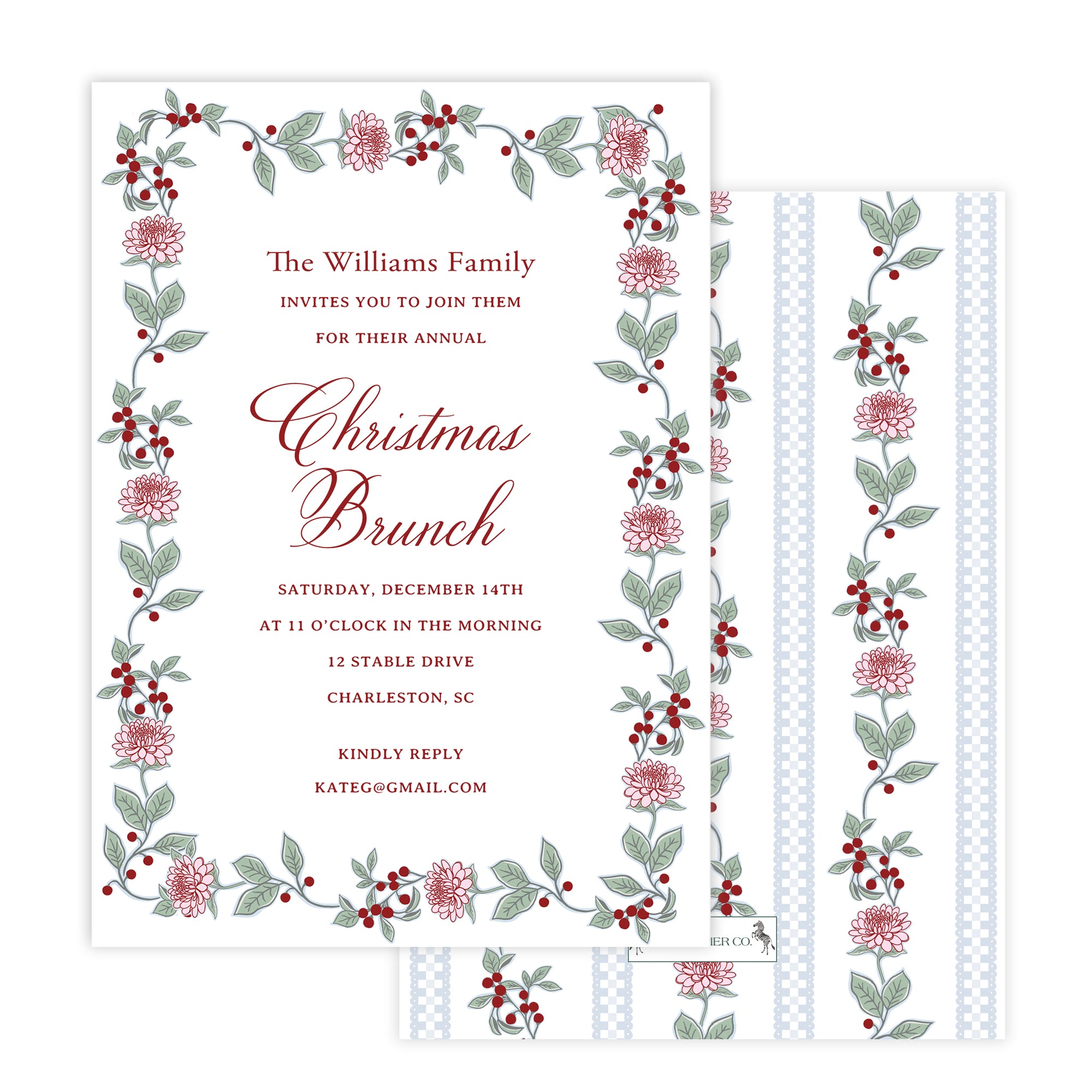 Christmas Brunch Invitation