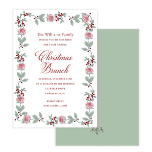 Christmas Brunch Invitation