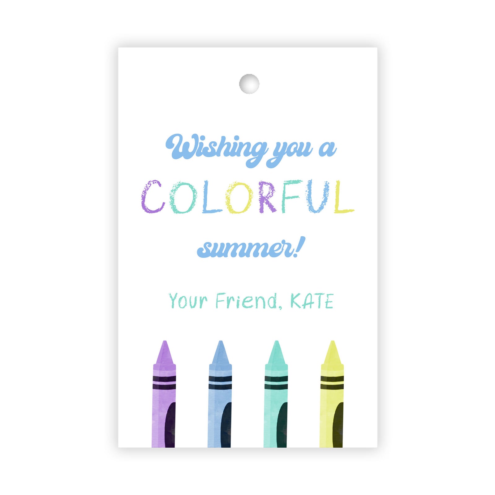 Colorful Summer Tag