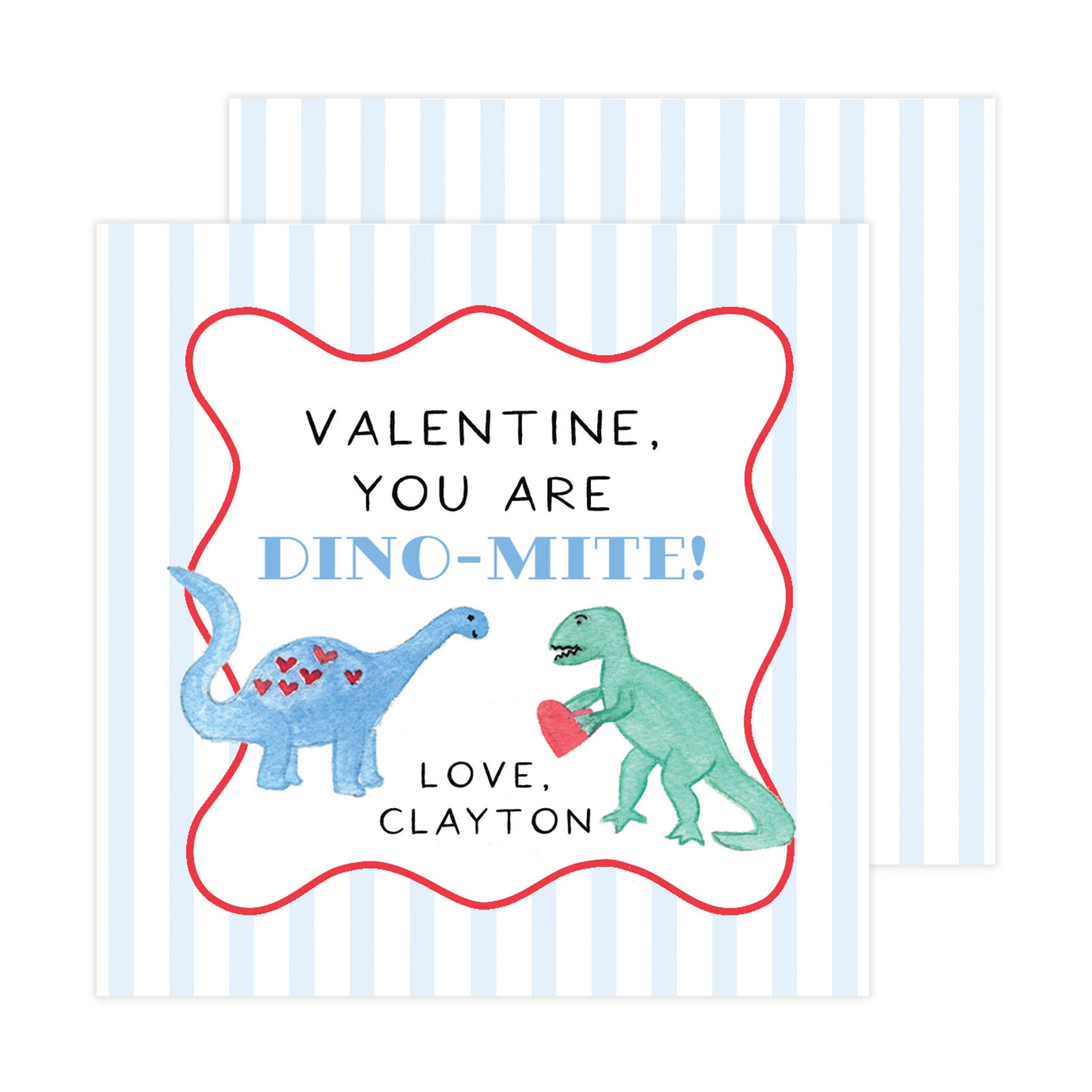 You Are Dino-Mite Valentine Tags