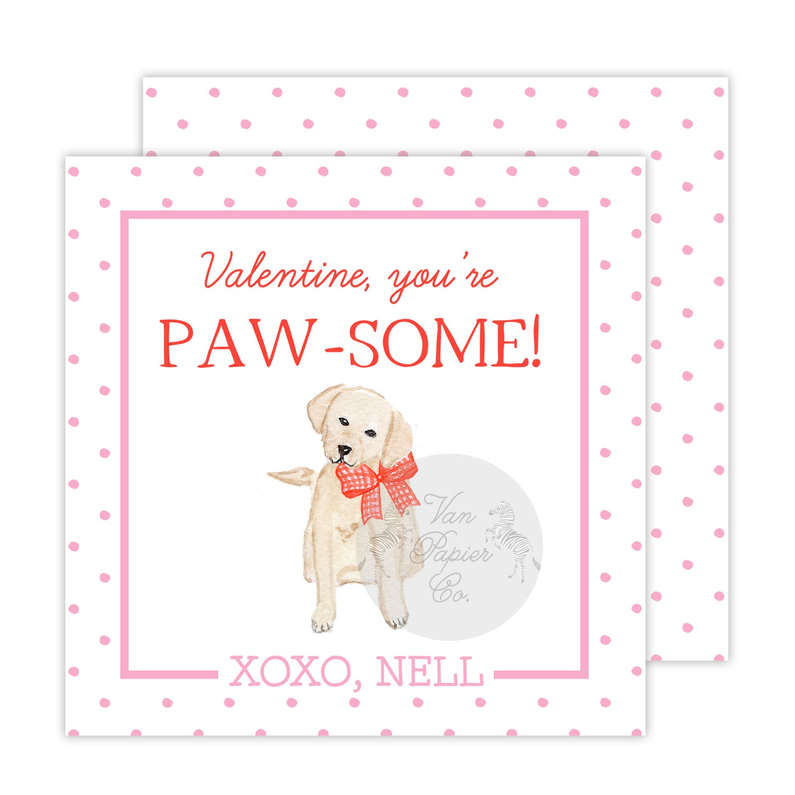 Watercolor Paw-Some Valentine Cards