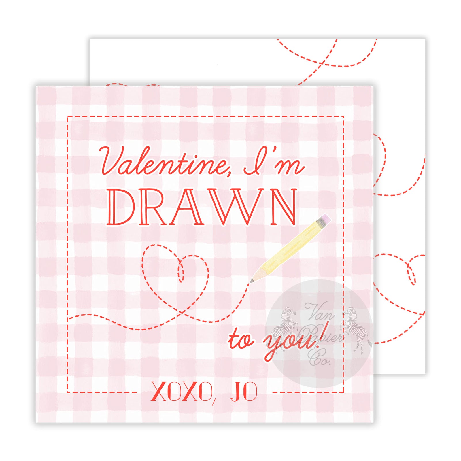 Drawn to You Valentine Tags