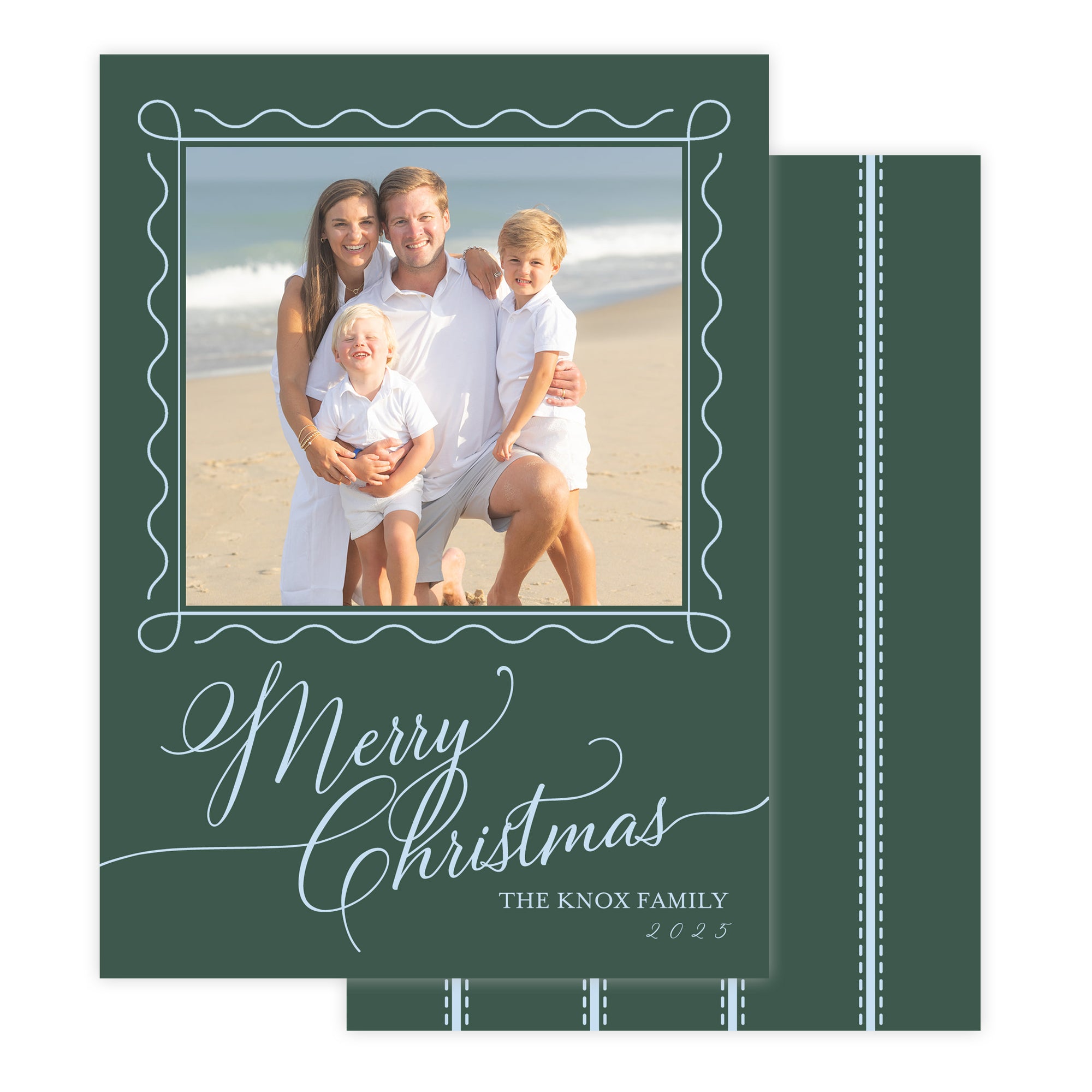 Merry Christmas Script Christmas Card