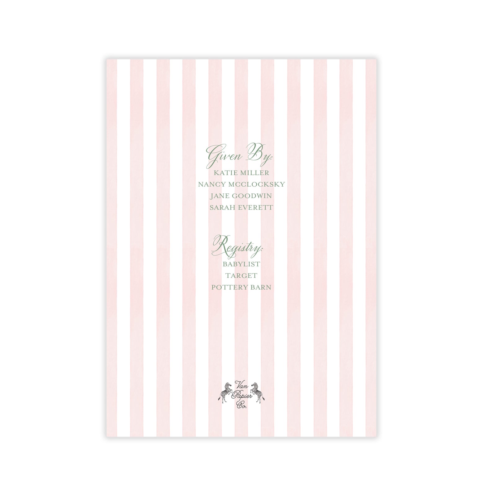 Pink Crest Baby Shower Invitation