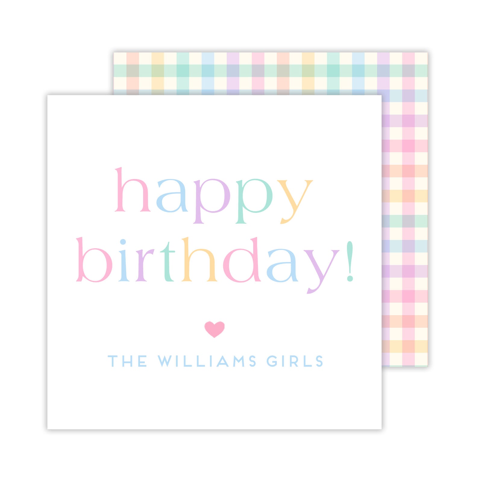 Custom Pastel Happy Birthday Gift Tags