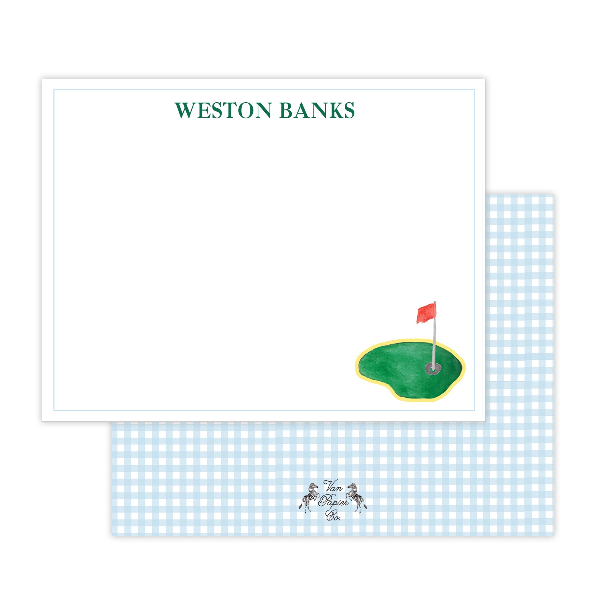 Watercolor Golf Notecards