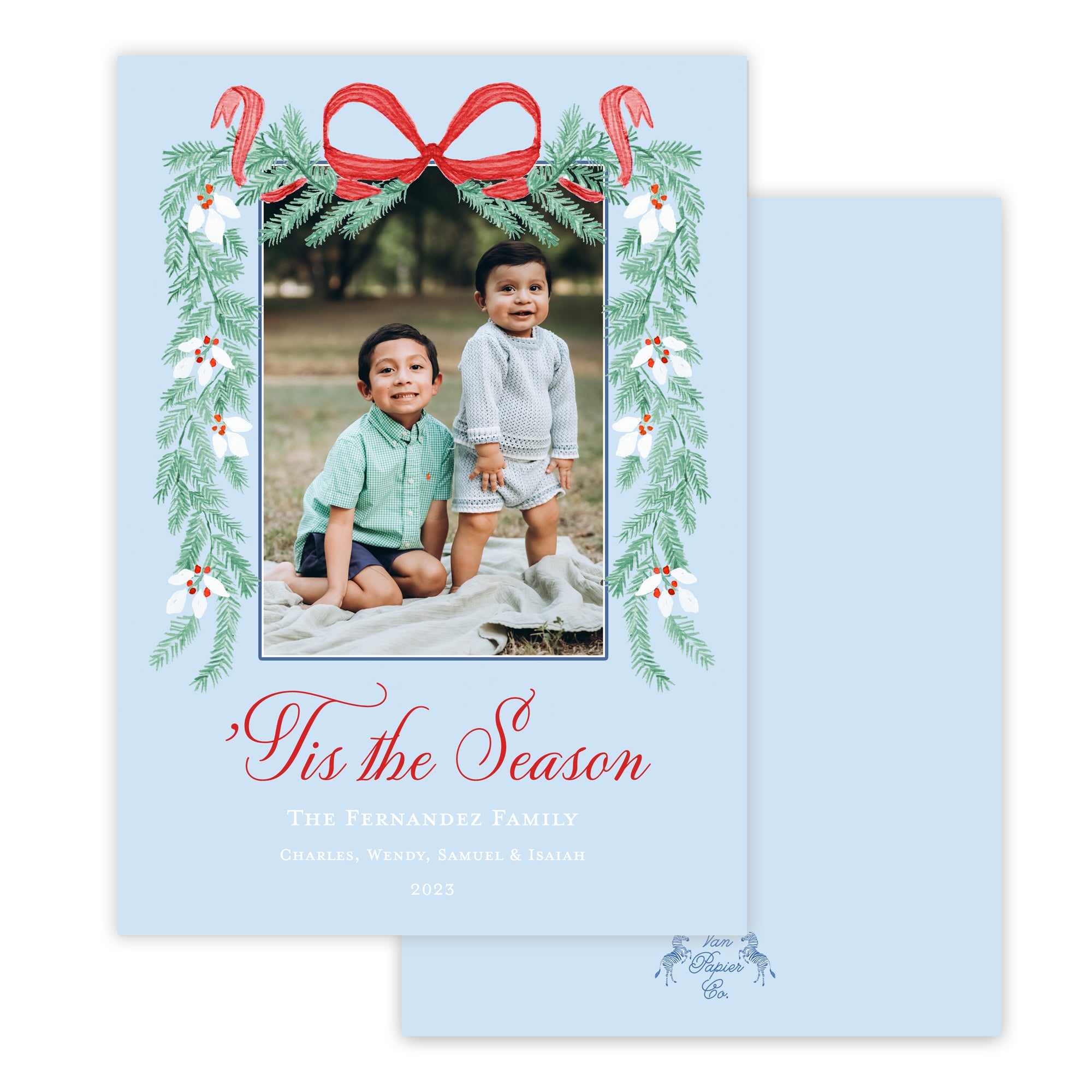 Green Garland Card