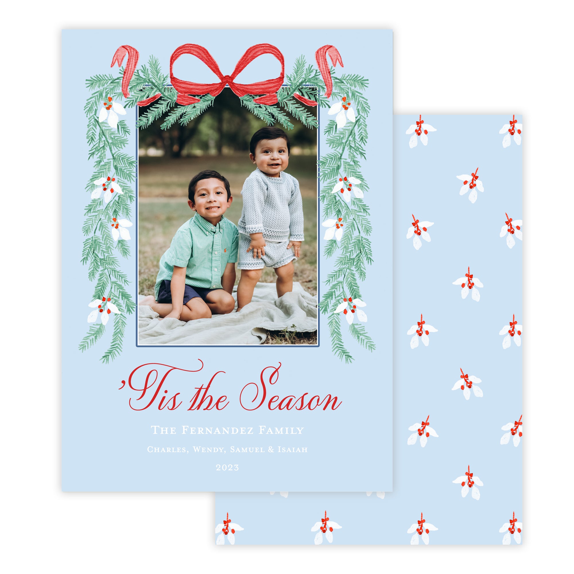 Green Garland Card