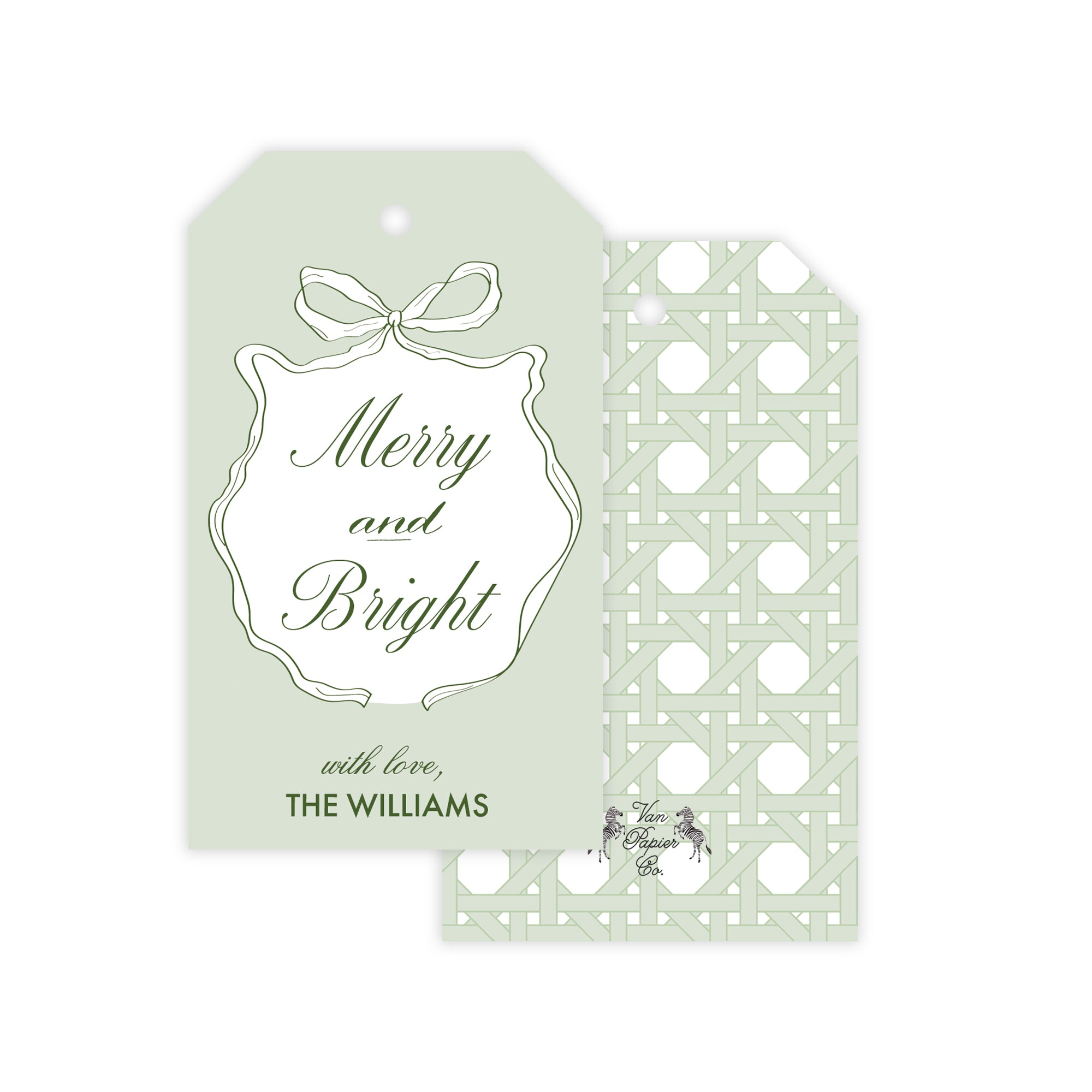 Merry and Bright Holiday Gift Tags