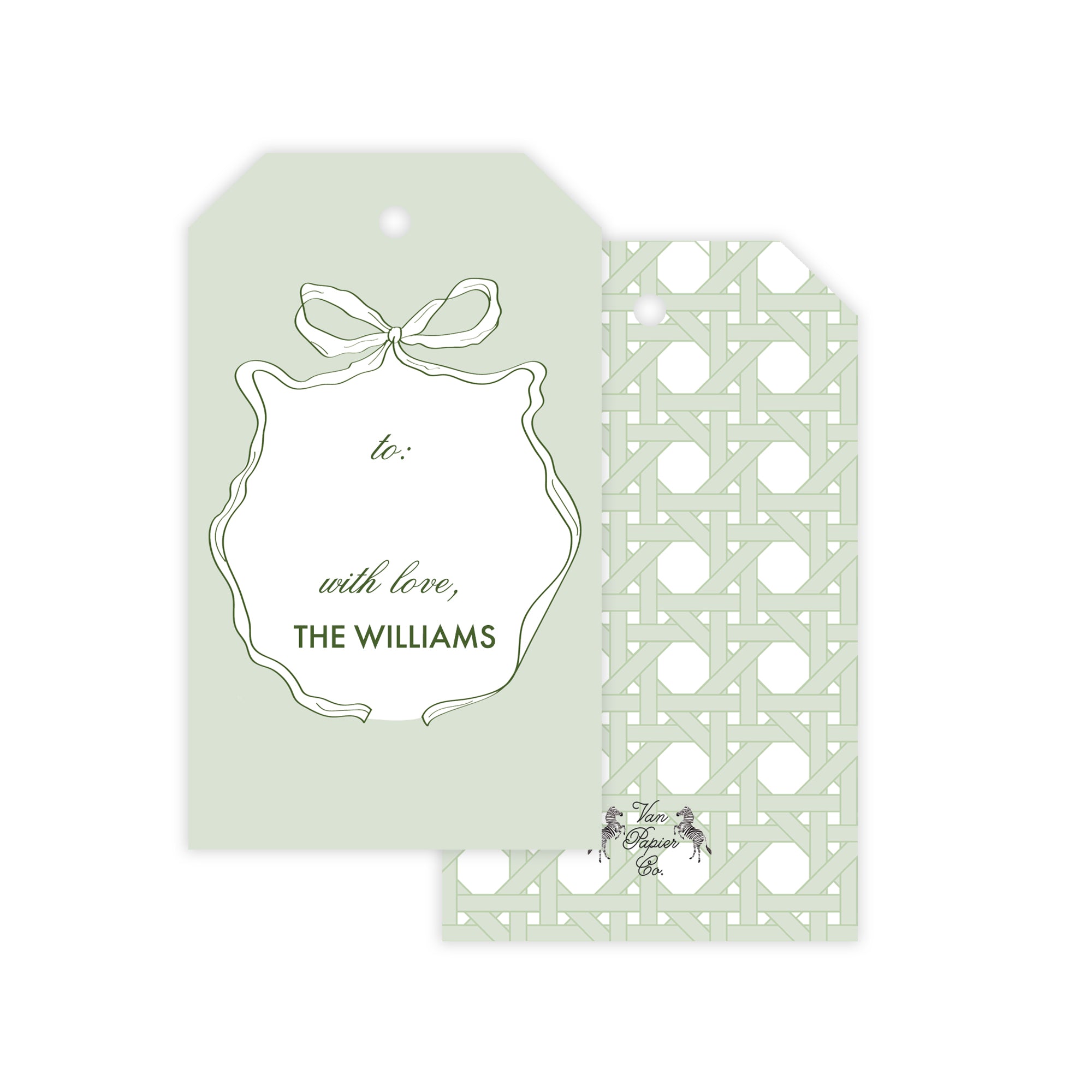 Bow Holiday Gift Tags