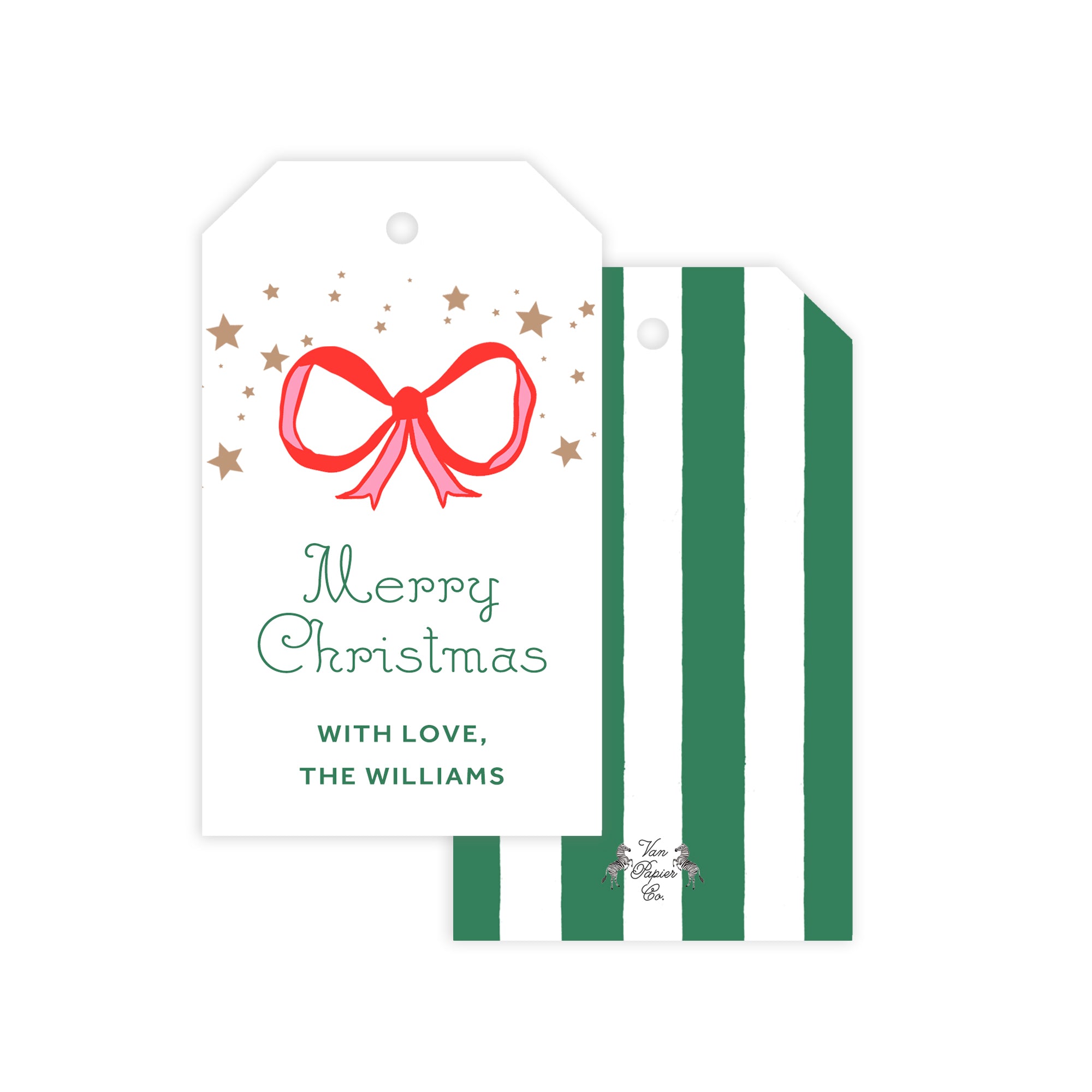 Holiday Stars and Stripes Gift Tags